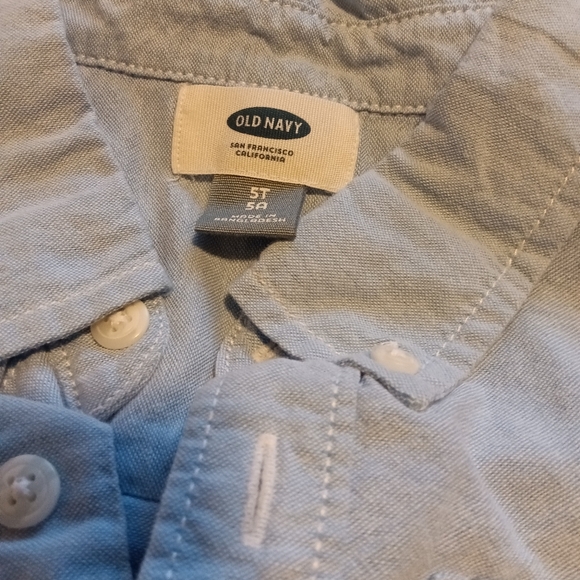 Old Navy Light Denim Long Sleeve Button Up - Picture 4 of 4